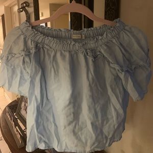 Bershka Light Blue top